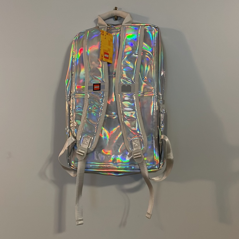 NWT LEGO Holographic Brick 15" Backpack - Picture 9 of 14